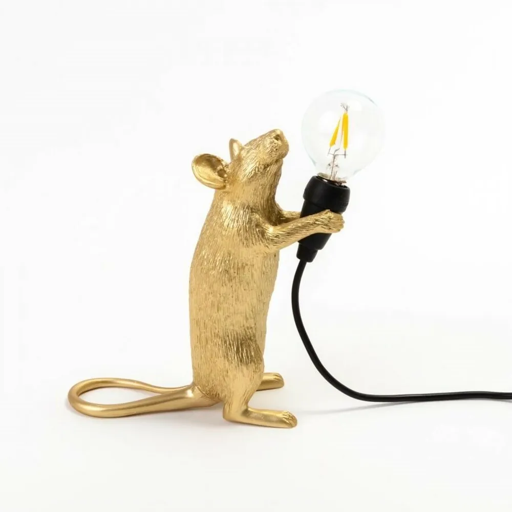 RemontPro - Настольная лампа Seletti Mouse Lamp Standing GOLD