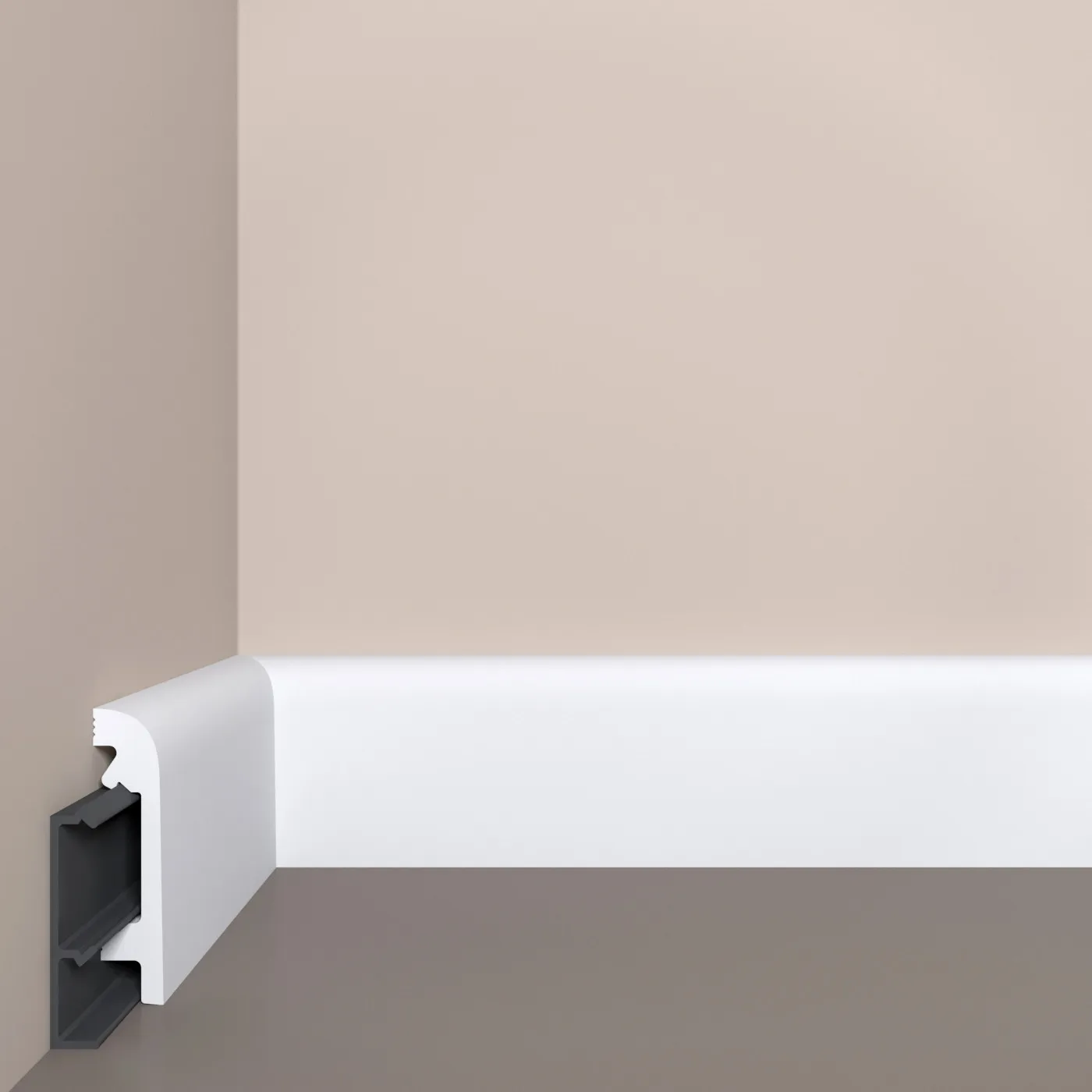 RemontPro - Напольный плинтус Bello Deco XPS П16 80x19с монтажной планкой